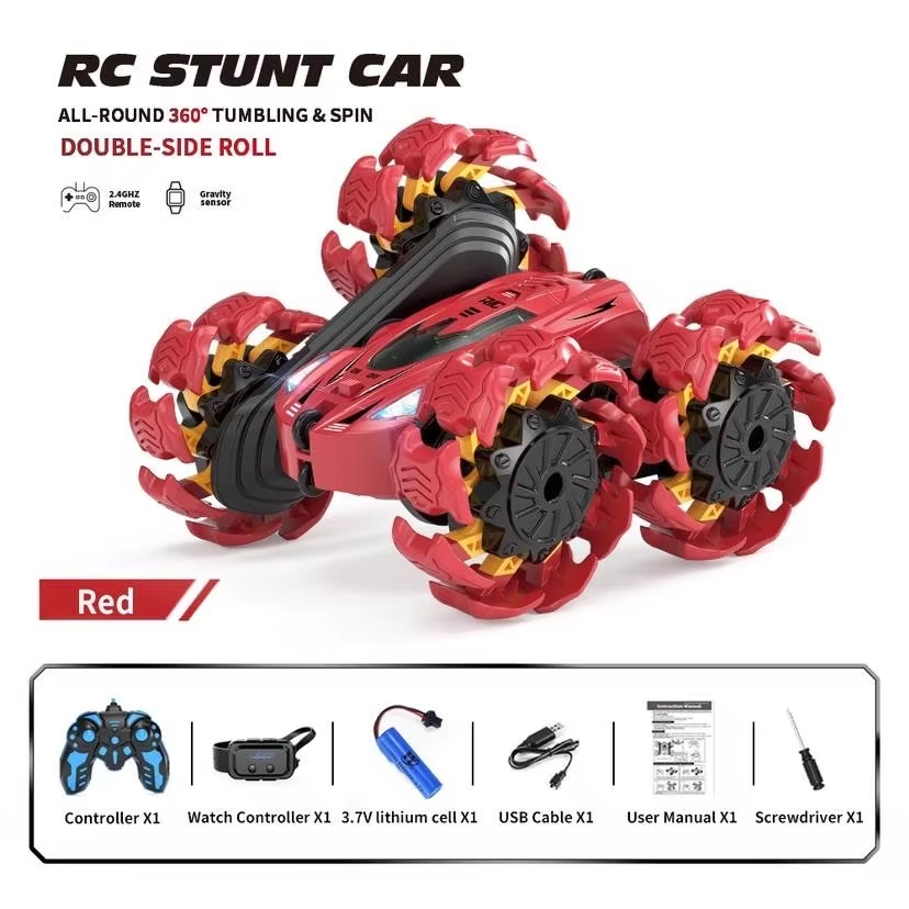 Stunt Car (hand  remote control+gravity induction  watch)